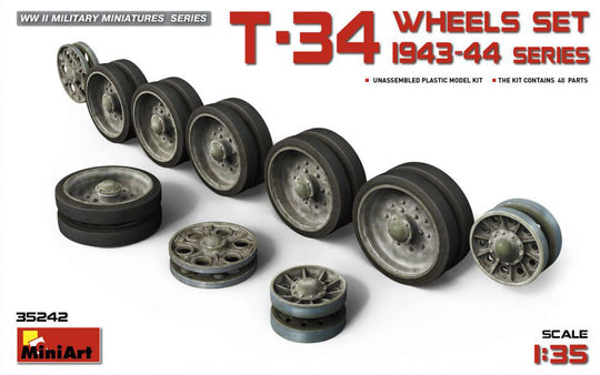 T-34 Wheels Set. 1943-44 Series