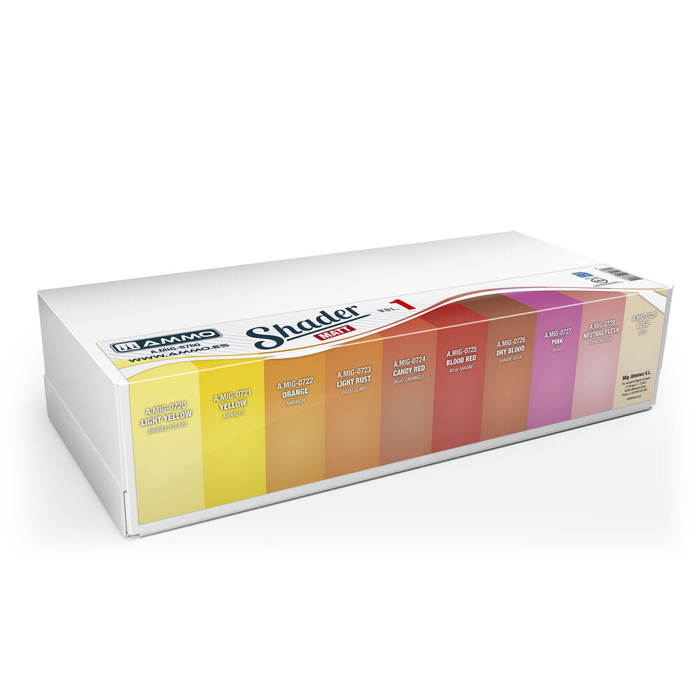 Shader Matt Vol.1 Display (10 kind of 17 ml Shaders Matt x 4 pcs. each)