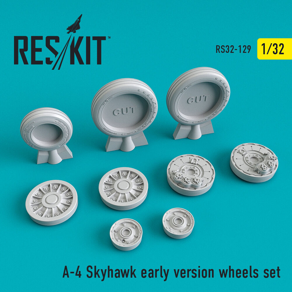 A-4 Skyhawk early version wheels set