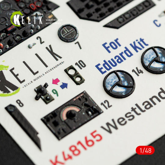 Westland Lysander Mk.III - interior 3D decals for Eduard kit
