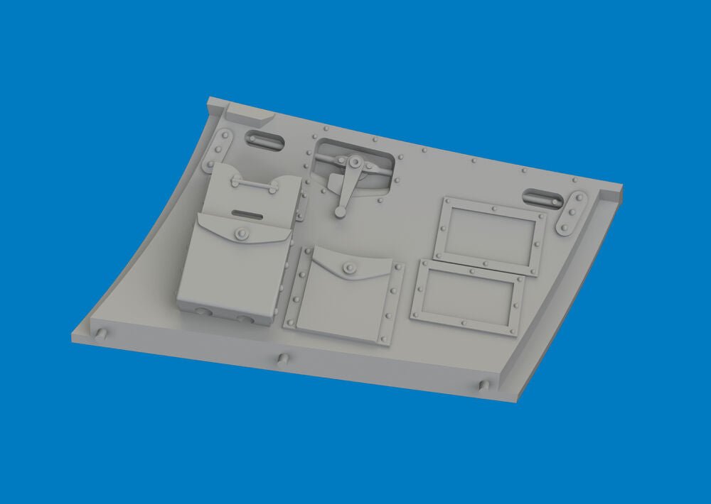 Hurricane Mk.I cockpit door PRINT for Arma Hobby