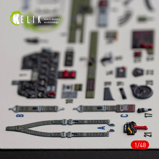 ?-47D Thunderbolt interior 3D decals for Italeri/Academy kit
