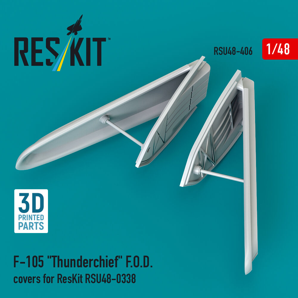F-105 Thunderchief F.O.D. covers for ResKit RSU48-0338 (3D Printed)