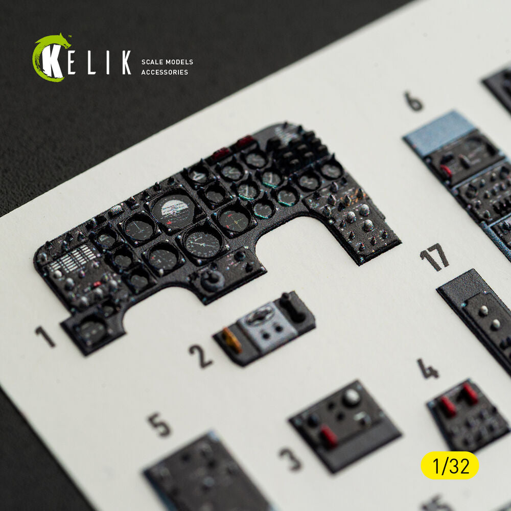 OV-10A/C Bronco - interior 3D decals for Kitty Hawk/Zimi models kit