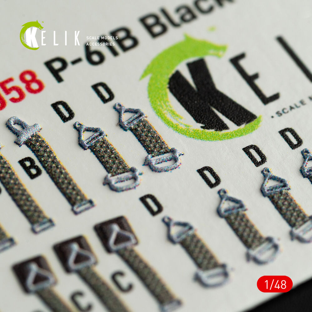 P-61B 'Black Widow' interior 3D decals for GWH kit