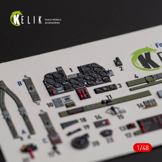 ?-47D Thunderbolt interior 3D decals for Italeri/Academy kit