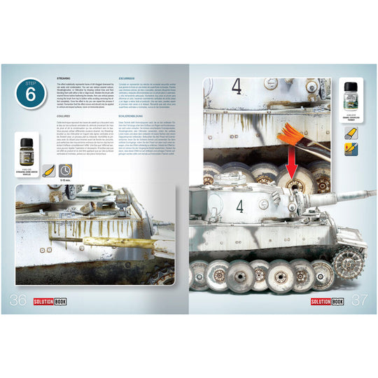 SOLUTION BOOK 17 - How to Paint WWII German Winter Vehicles - (Multilingual)