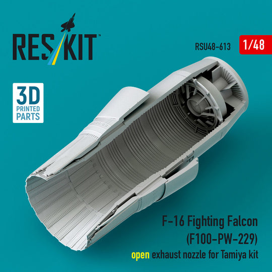 F-16 Fighting Falcon (F100-PW-229) open exhaust nozzle for Tamiya kit (3D Printed)