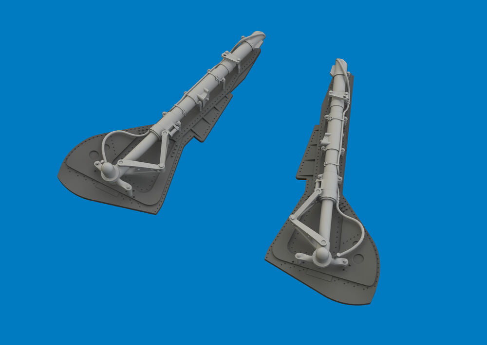 Fw 190A-8/R2 undercarriage legs PRINT for Eduard