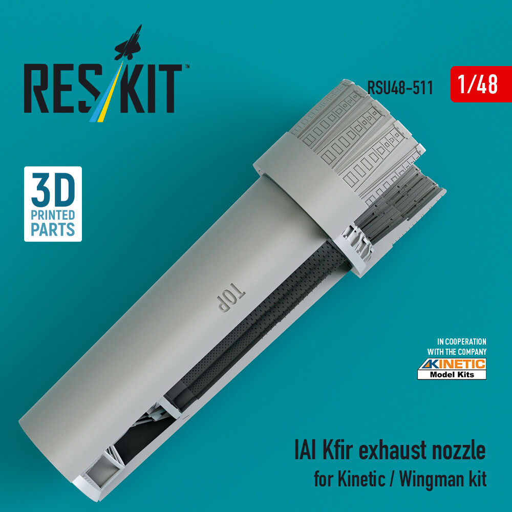 IAI Kfir exhaust nozzle for Kinetic / Wingman kit (3D Printed)