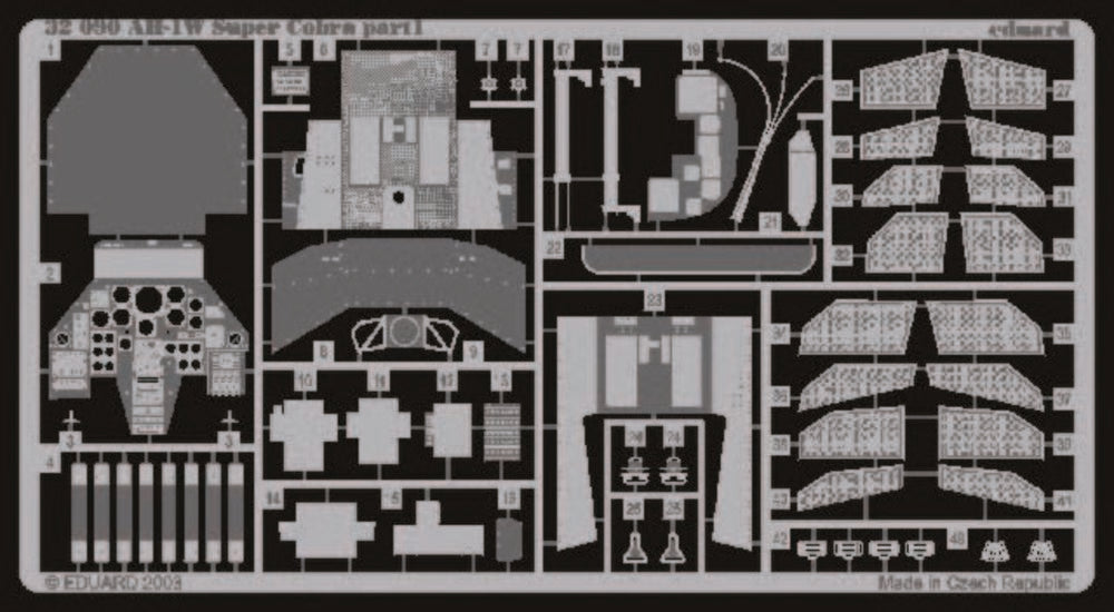 AH-1W Super Cobra interior für Academy Bausatz
