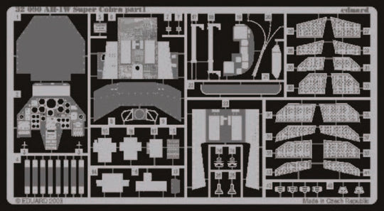AH-1W Super Cobra interior für Academy Bausatz