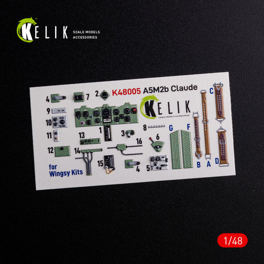 A5M2B Claude interior 3D decals for WingsyKits kit