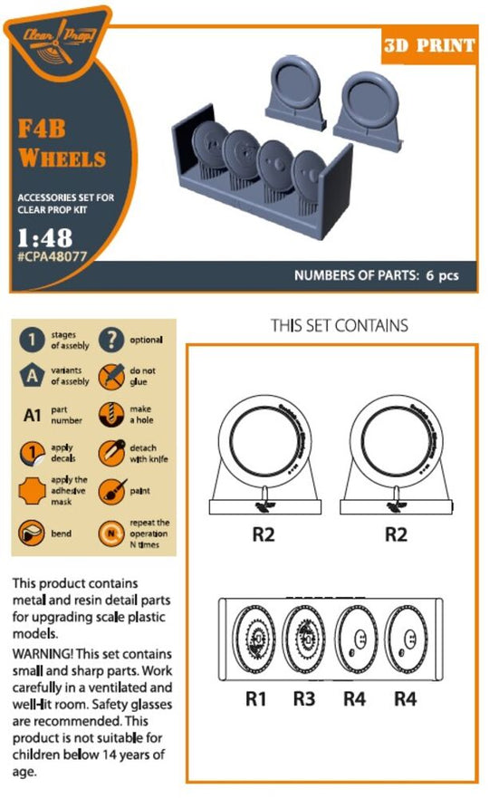 F4B Wheels set for CP kits