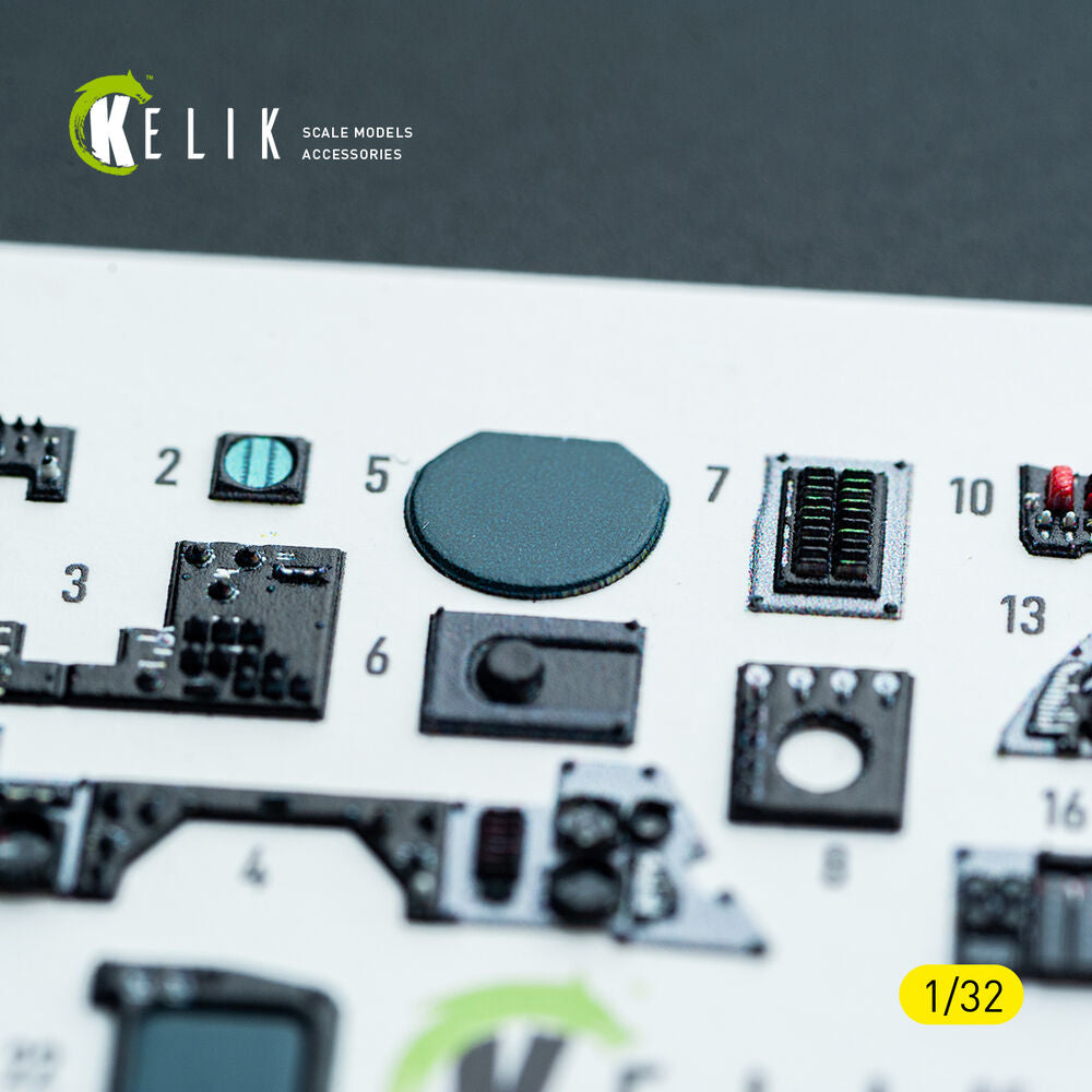 F-14A - interior 3D decals for Tamiya kit