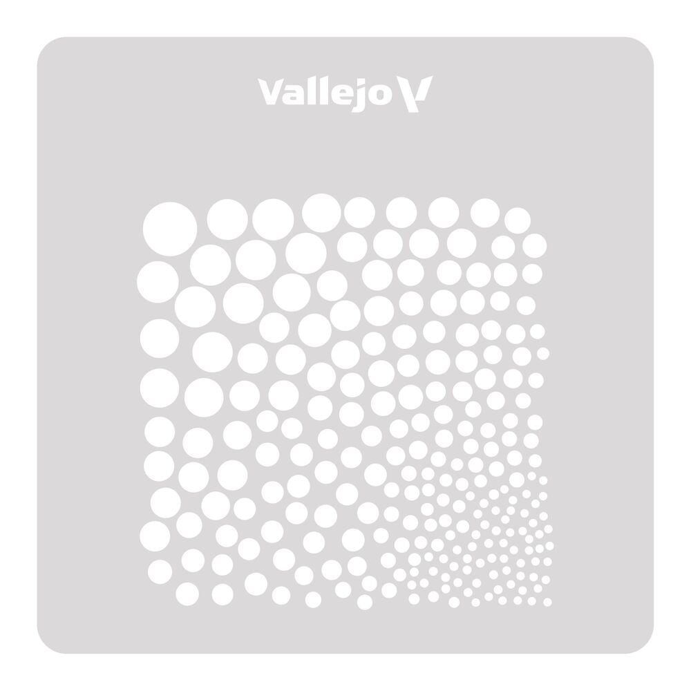 Vallejo Stencils: Circle Textures 125 x 125 mm