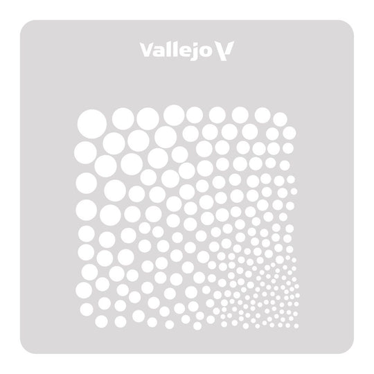 Vallejo Stencils: Circle Textures 125 x 125 mm