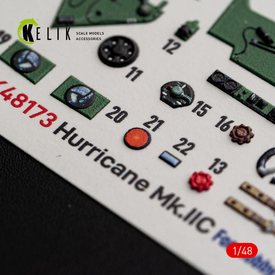 Hurricane Mk.IIC - interior 3D decals for Hobby Boss