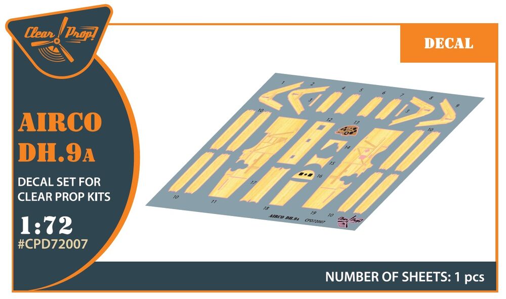 Airco DH.9a decal set for CP kits