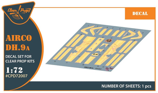 Airco DH.9a decal set for CP kits