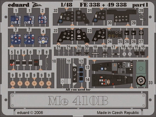 Me 410B für Revell Monogramm Bausatz