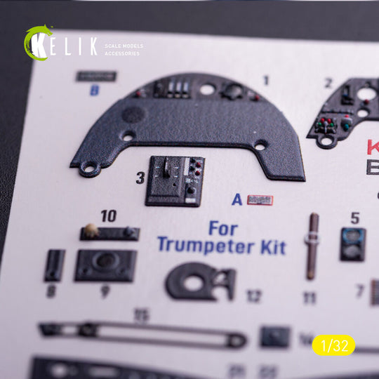 BF-109 G-6 - interior 3D decals for Trumpeter kit