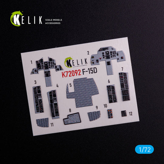 F-15D - interior 3D decals for FineMolds kit