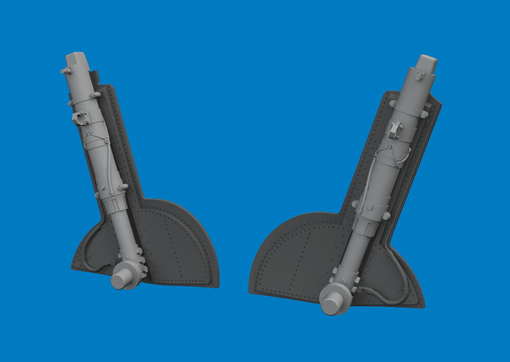 Spitfire Mk.Vc undercarriage legs PRINT for Eduard