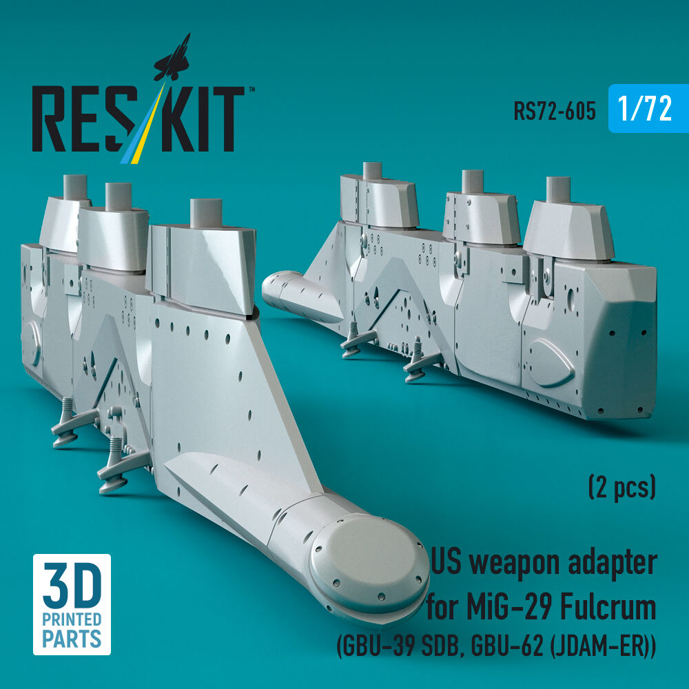 US weapon adapter for MiG-29 Fulcrum (2 pcs) (GBU-39 SDB, GBU-62 (JDAM-ER)) (3D Printed)