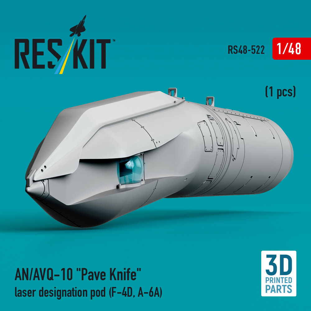 AN/AVQ-10 Pave Knife laser designation pod (1 pcs) (F-4D, A-6A) (3D Printed)