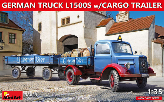German Truck L1500S W/Cargo Trailer