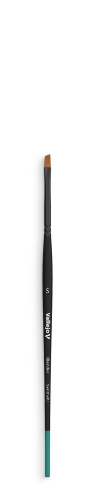 Flat Angled Synthetic Brush Small