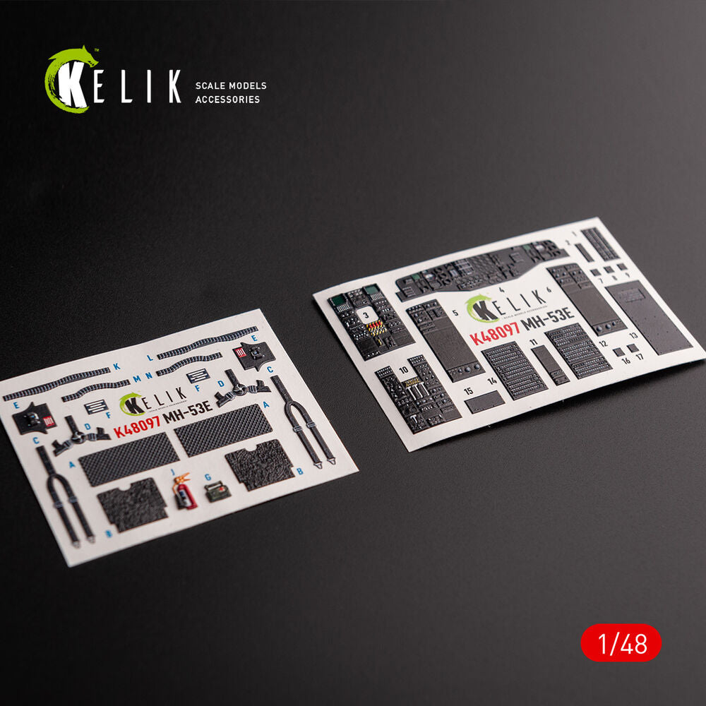 MH-53 Sea Dragon - interior 3D decals for Academy kit