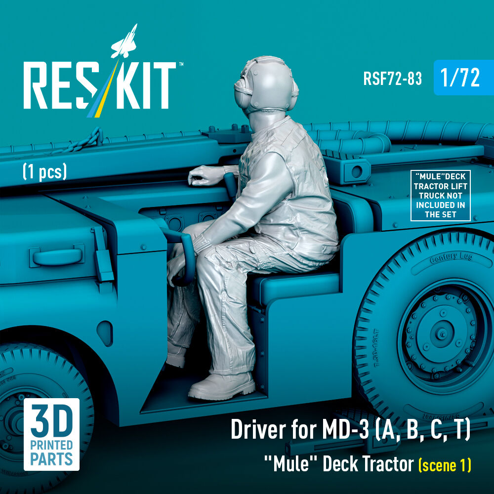 Driver for MD-3 (A, B, C, T) Mule Deck Tractor (scene 1) (1 pcs) (3D Printed)