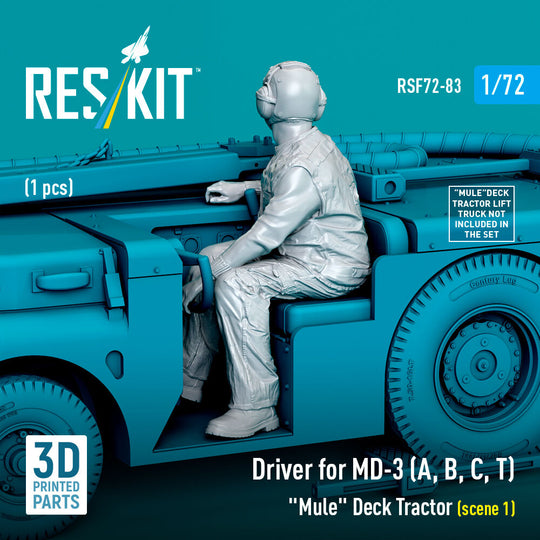 Driver for MD-3 (A, B, C, T) Mule Deck Tractor (scene 1) (1 pcs) (3D Printed)