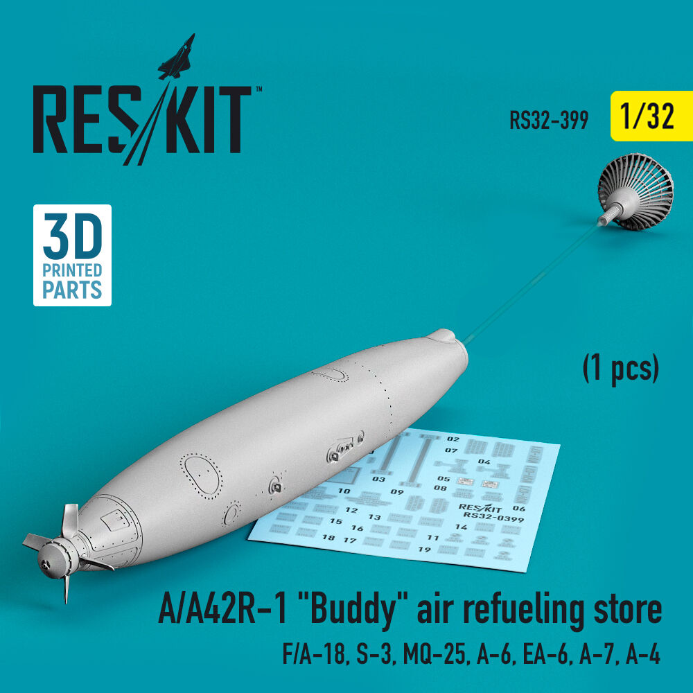 A/A42R-1 Buddy air refueling store (1 pcs) (F/A-18, S-3, MQ-25, A-6, EA-6, A-7, A-4) (3D Printed)