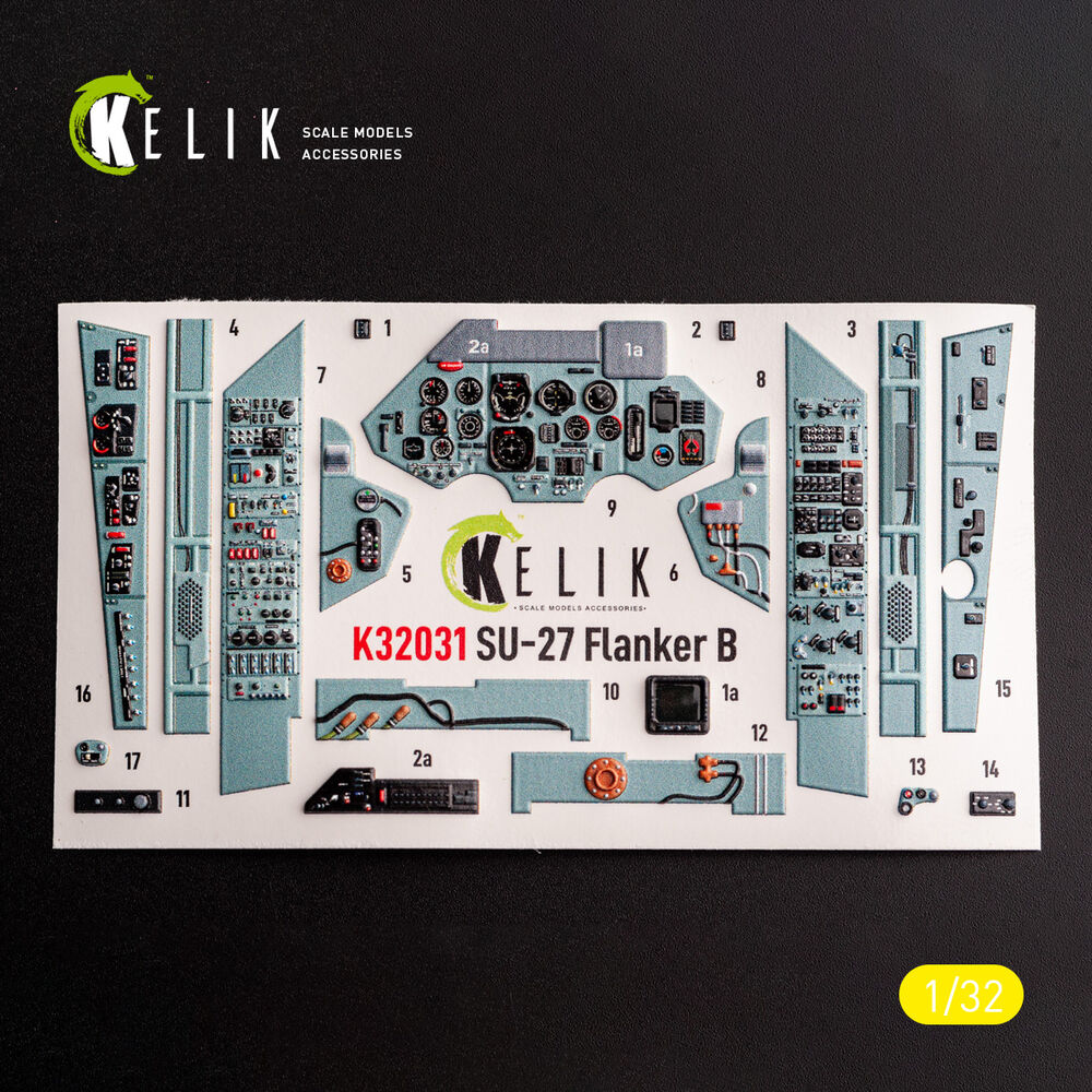 SU-27 - interior 3D decals for Trumpeter kit