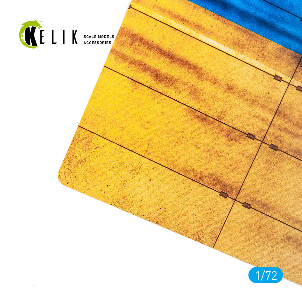 Concrete plates With Ukrainian flag - Acrylic 3 mm (280 x 180 mm) (170 g)