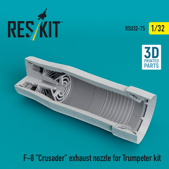 F-8 Crusader exhaust nozzle for Trumpeter kit (3D Printed)