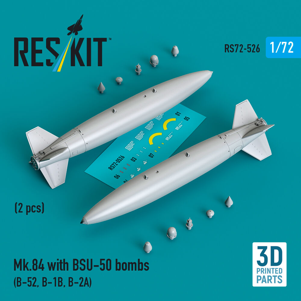 Mk.84 with BSU-50 bombs (2 pcs) (B-52, B-1B, B-2A) (3D Printed)