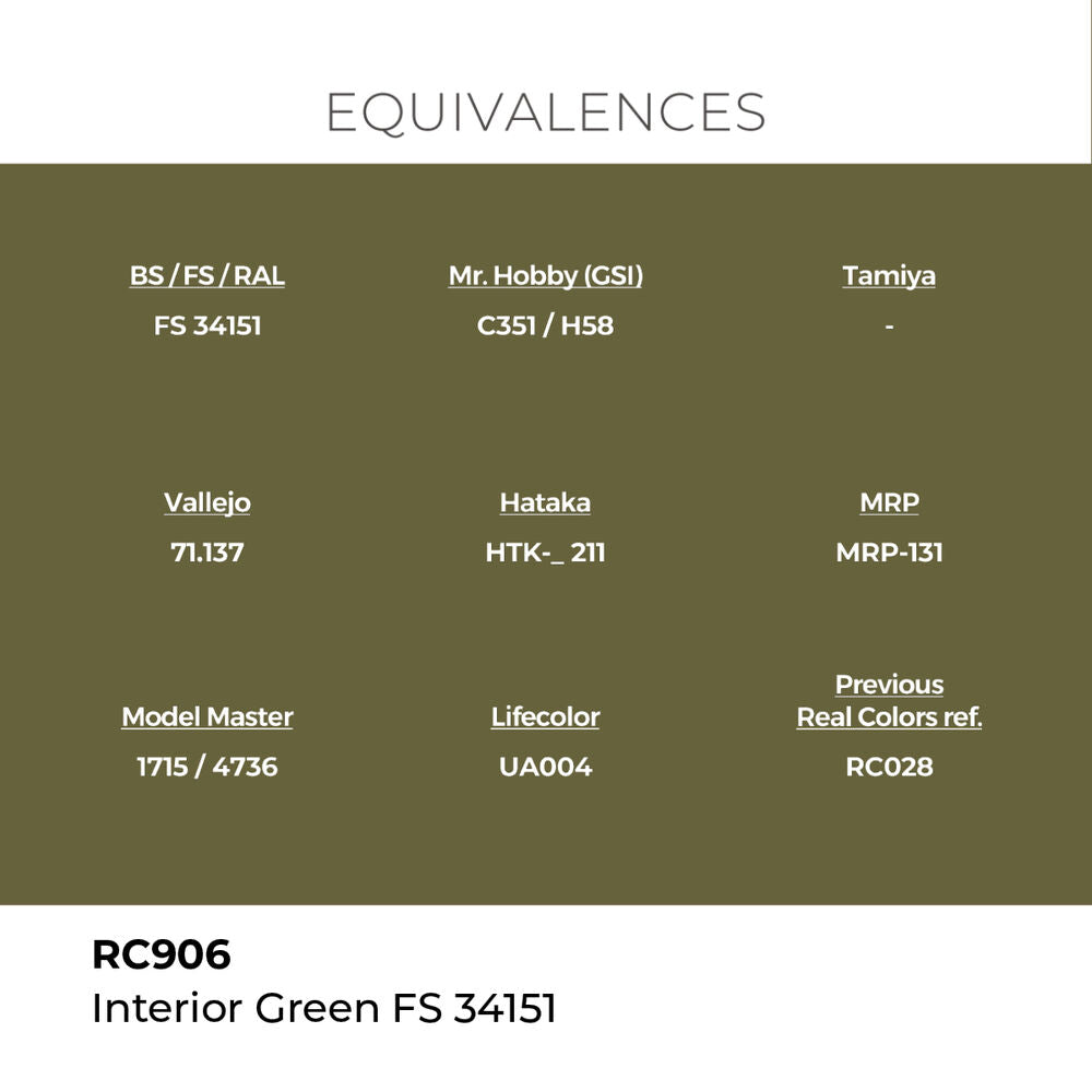 Real Colors: Interior Green FS 34151 17 ml.