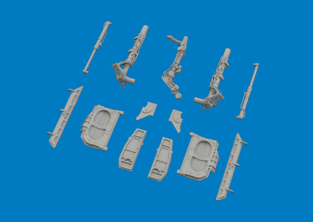 MiG-21F undercarriage legs PRINT for Eduard