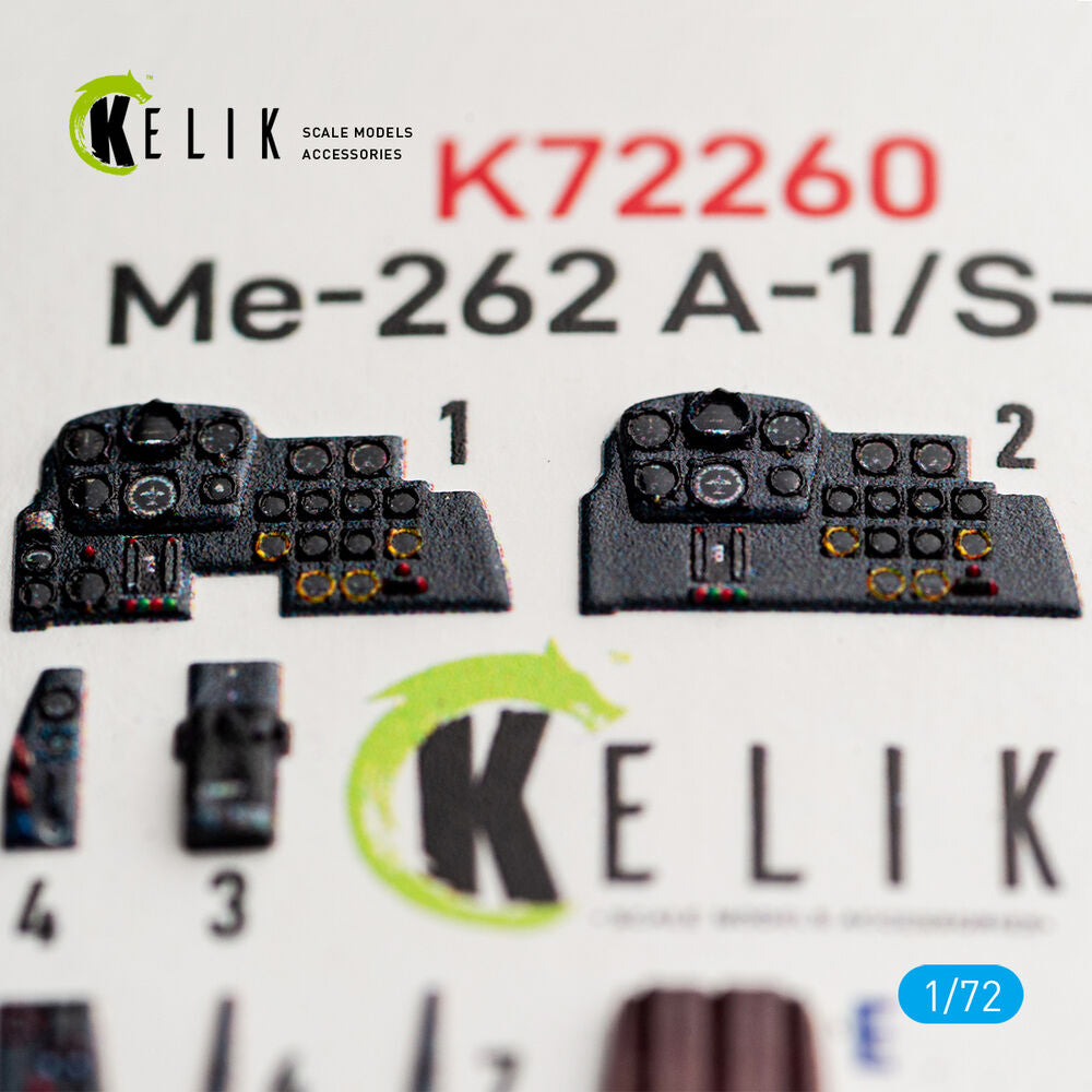 Me-262 A-1/S-92 - interior 3D decals for Arma Hobby