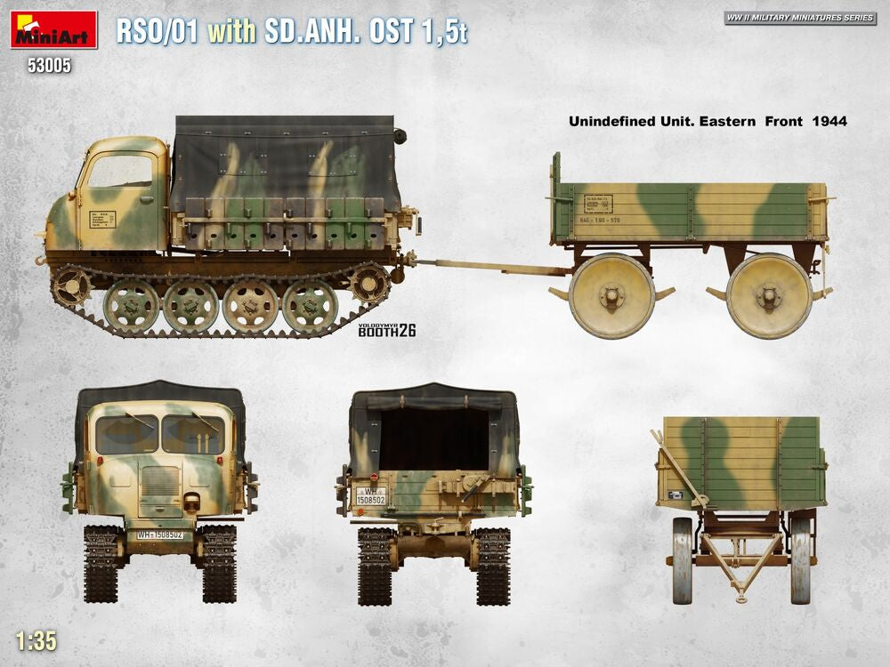 RSO/01 with Trailer Sd.Anh. Ost 1,5 t