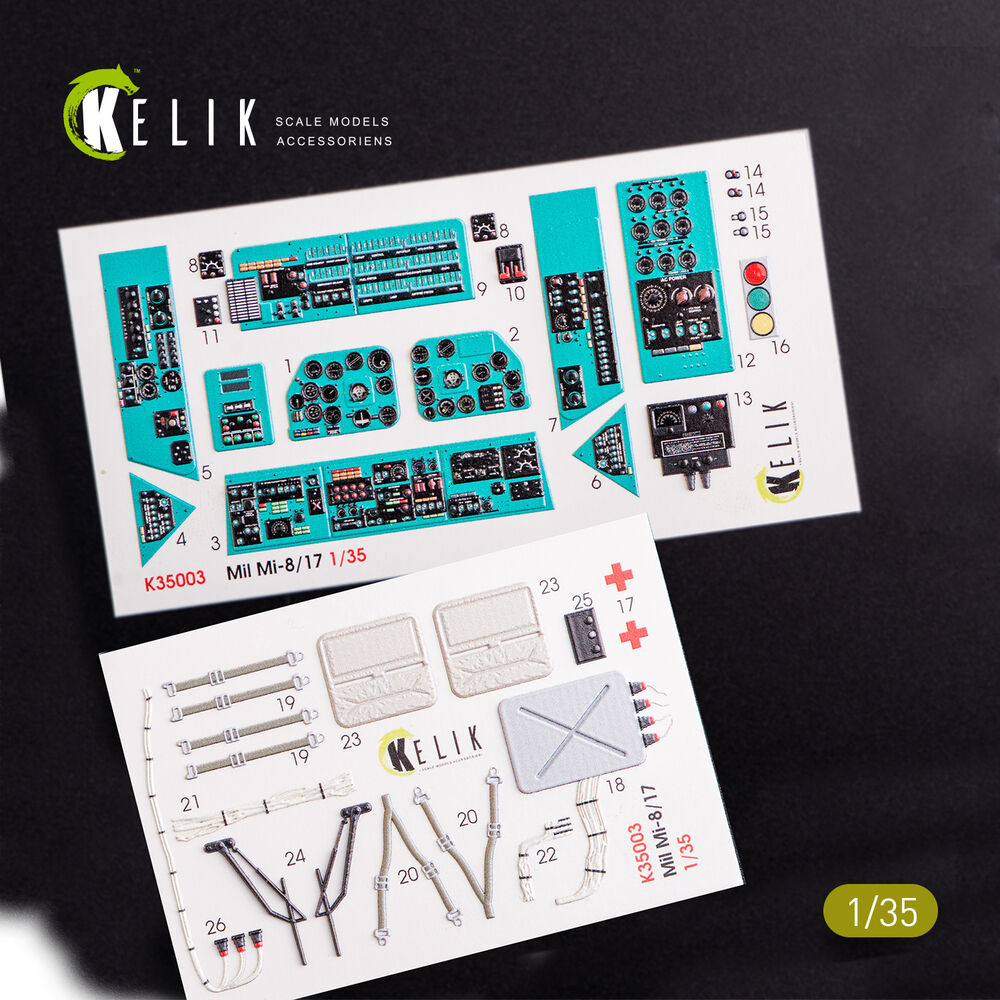 Mi-8MT/Mi-17 interior 3D decals for Trumpeter kit