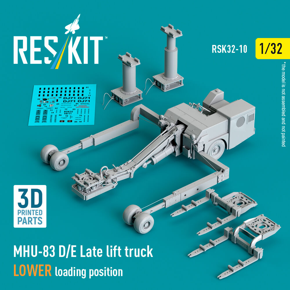 MHU-83 D/E Late lift truck LOWER loading position (3D Printed model kit)