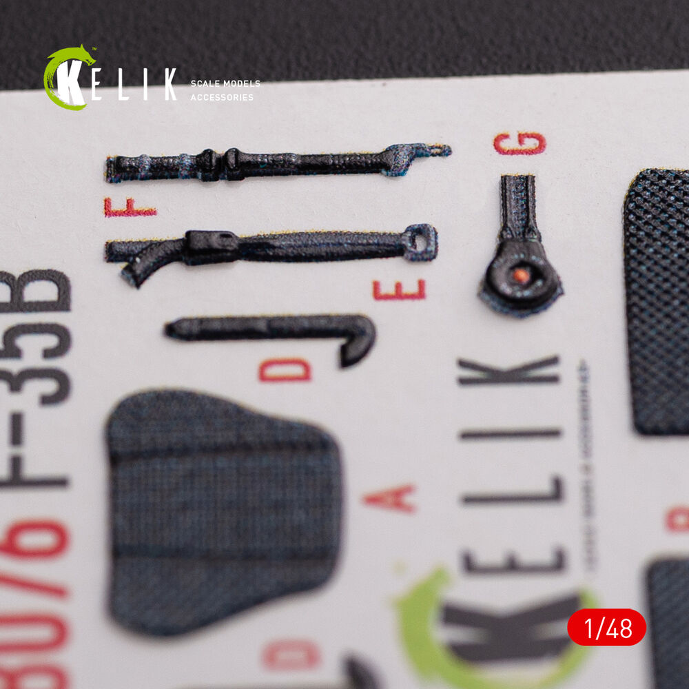 F-35B interior 3D decals for Tamiya kit