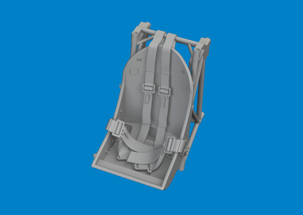 F4U-2 seat w/ integral belts PRINT