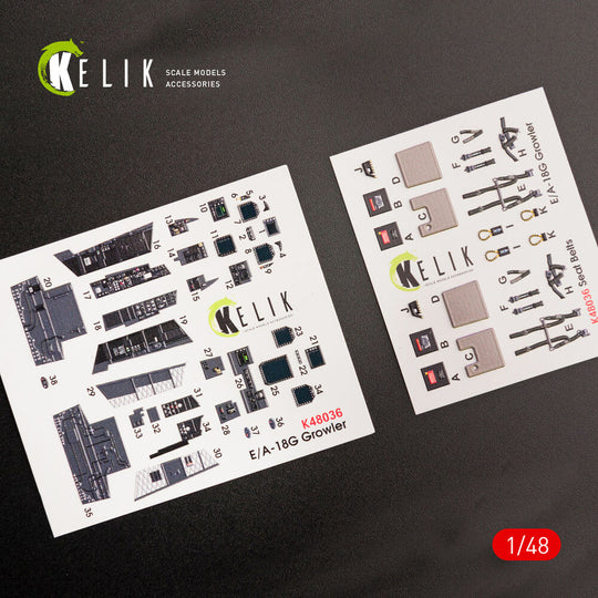 EA-18G Growler interior 3D decals for MENG kit