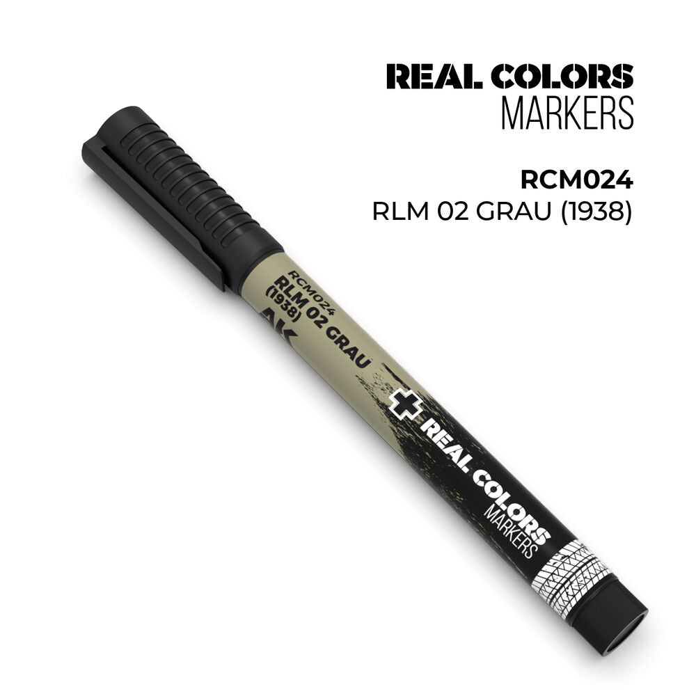 Real Colors Markers: RLM 02 GRAU (1938)